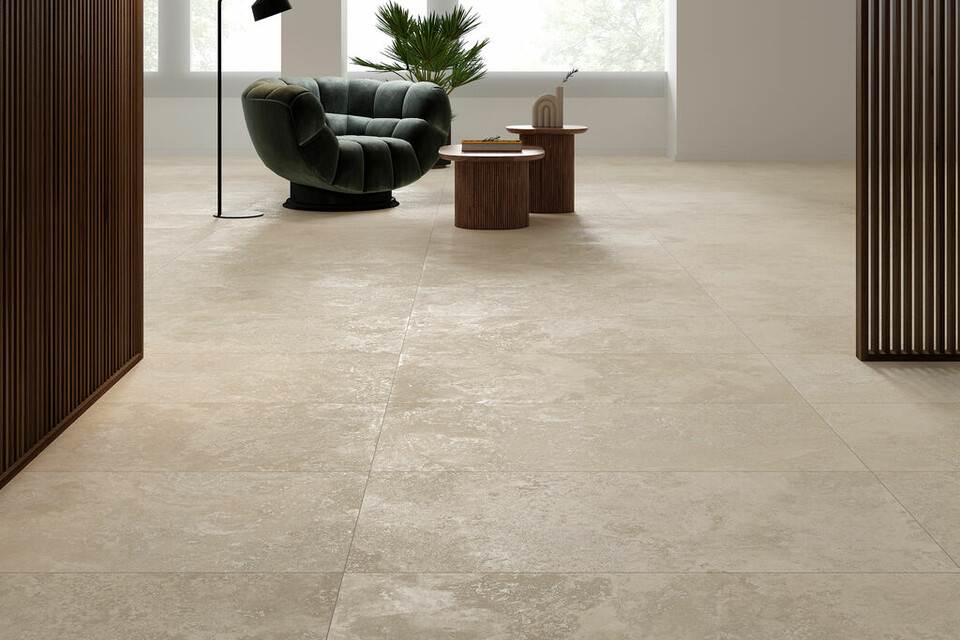Large Format Cross Cut Travertine Floor Tile